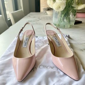 Jimmy Choo light pink patent heels in size IT 40 US 10. Worn once.